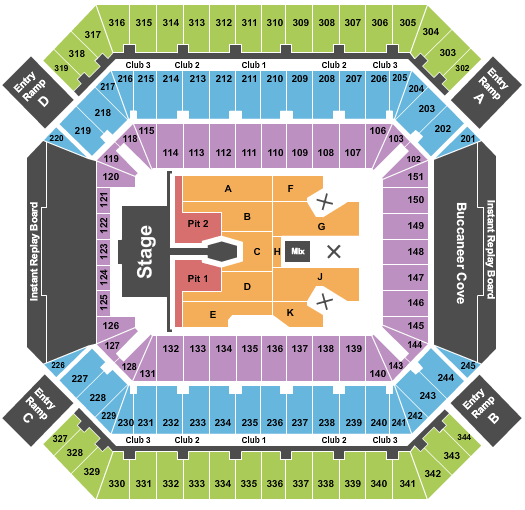 Raymond James Stadium Morgan Wallen Seating Chart